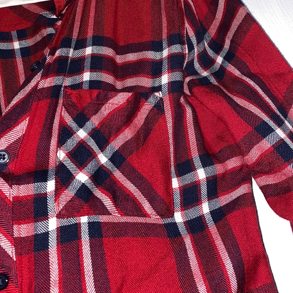 Rails Hunter Top Carmine/Navy/White - Picture 3 of 5